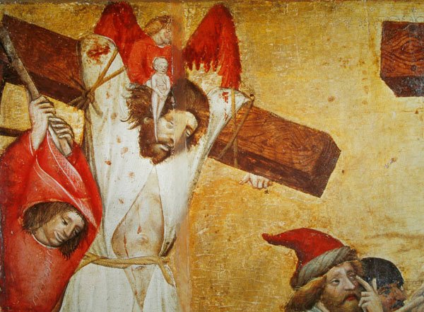 A keresztre feszítés, 1420 körül (részlet) (tempera fán) alkotó: Master of Raigern