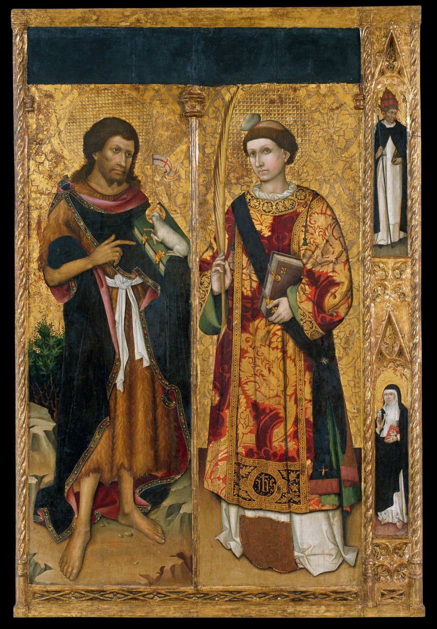 Keresztelő Szent János és Szent István alkotó: Master of Saint John and Saint Stephen