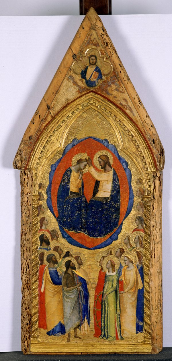 Szűz koronázása, 1375-80 körül (tempera nyárfán) alkotó: Master of San Lucchese Master of San Lucchese
