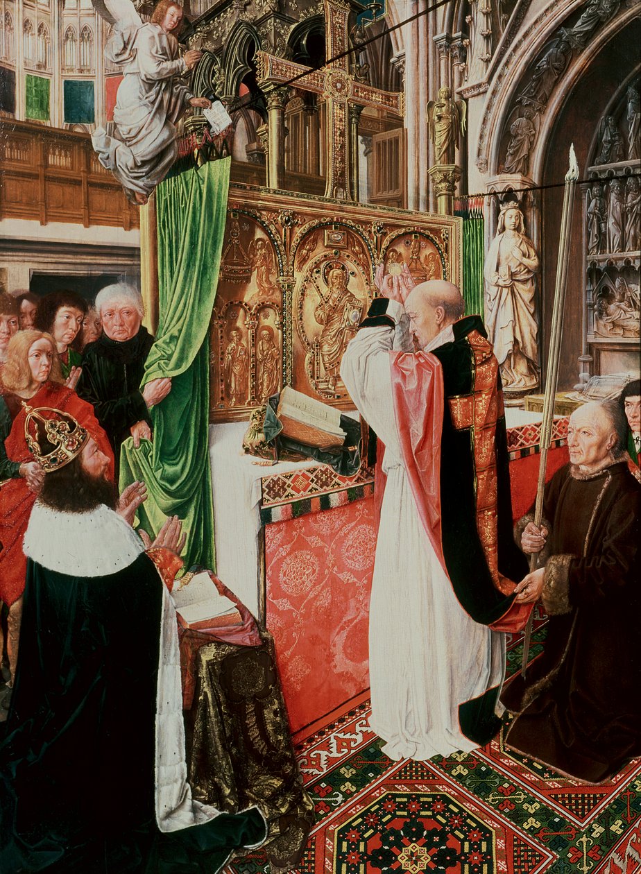 St. Giles mise, 1500 körül (olaj és tojás tempera tölgyen) alkotó: Master of St. Giles