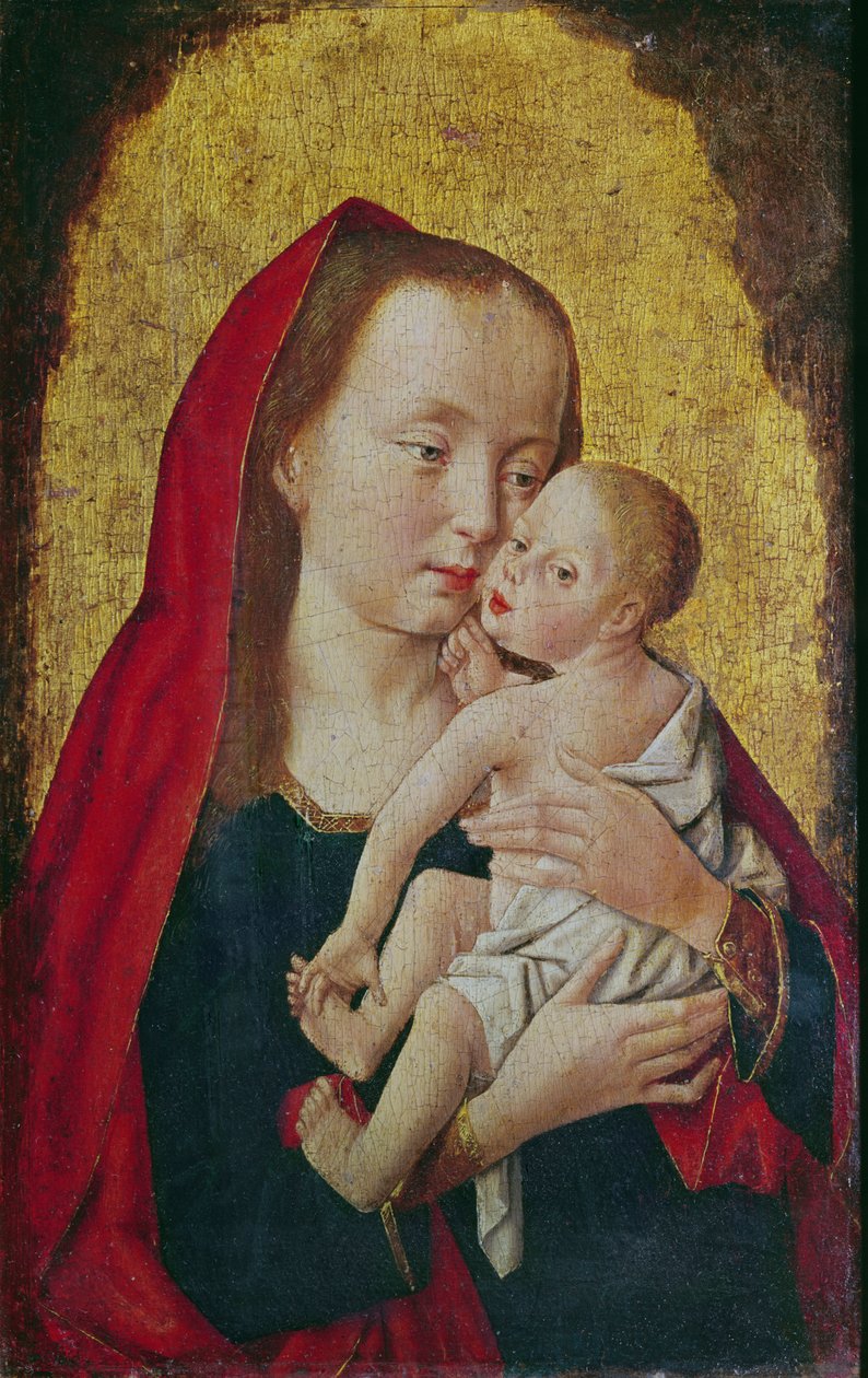 Szűz és gyermek, 1500 körül alkotó: Master of St. Giles