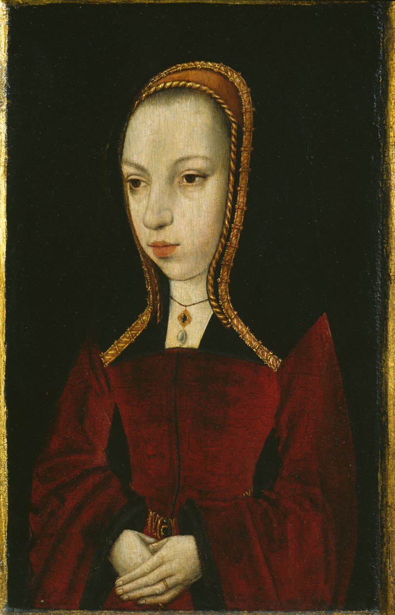 Osztrák Margit portréja, 1495 körül (festmény fapanelre) alkotó: Master of the Legend of the Magdalen