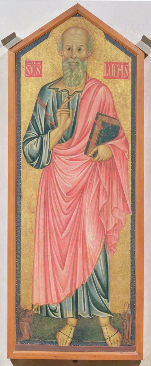 Szent Lukács evangélista (tempera a panelen) alkotó: Master of the Magdalen