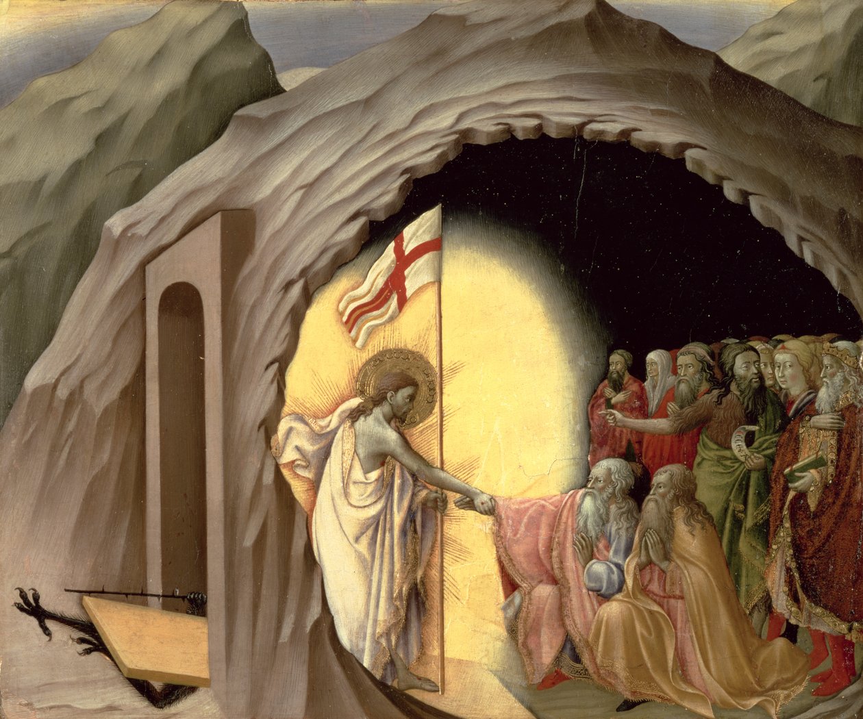 The Descent into Limbo, 1440-44 körül (tempera a panelen) alkotó: Master of the Osservanza