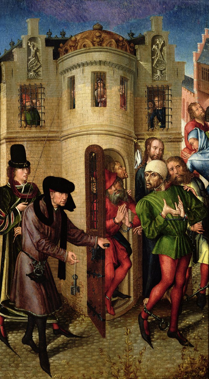 A rabok szabadulása, 1470 körül alkotó: Master of the View of St. Gudule