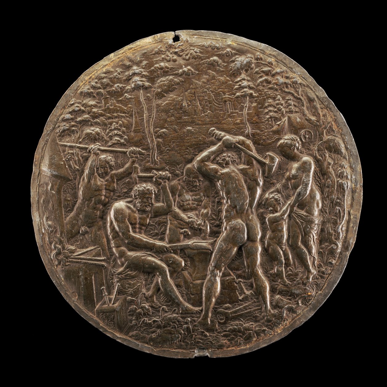 A vulkáni kovácsműhely, 1573. alkotó: Master AZ