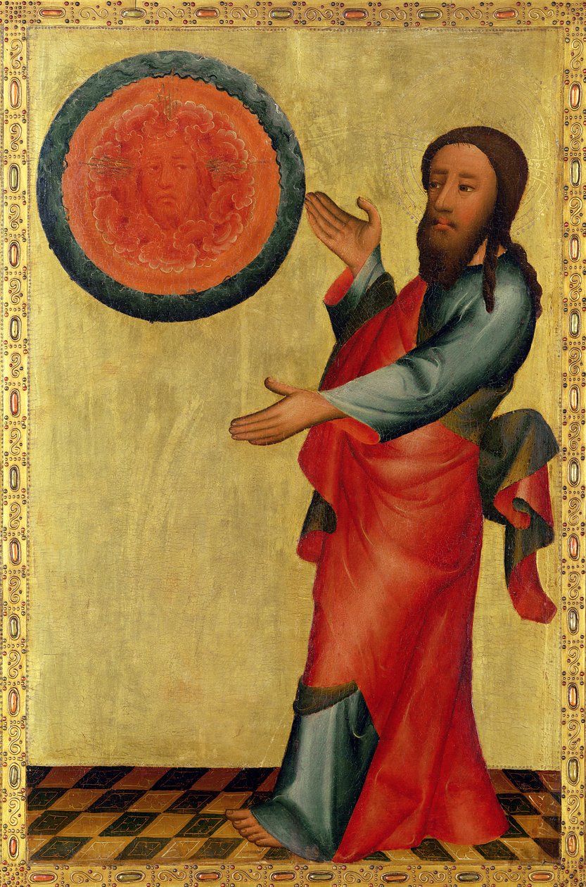 A vizek felosztása a hamburgi Szent Péter-főoltárról, a Grabower-oltárról, 1383 (tempera a táblán) alkotó: Master Bertram of Minden