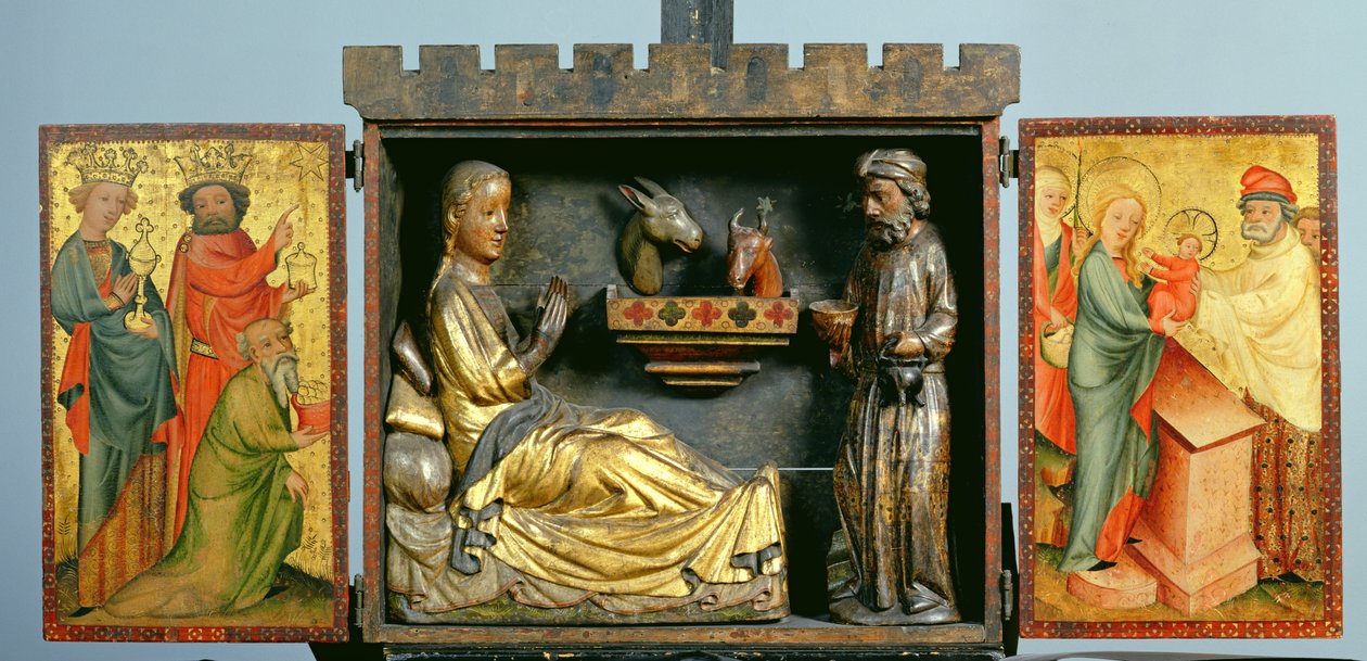 Az aratóoltár, 1410 körül (tempera, tölgyfa) (lásd még 145254 és 145255) alkotó: Master Bertram of Minden