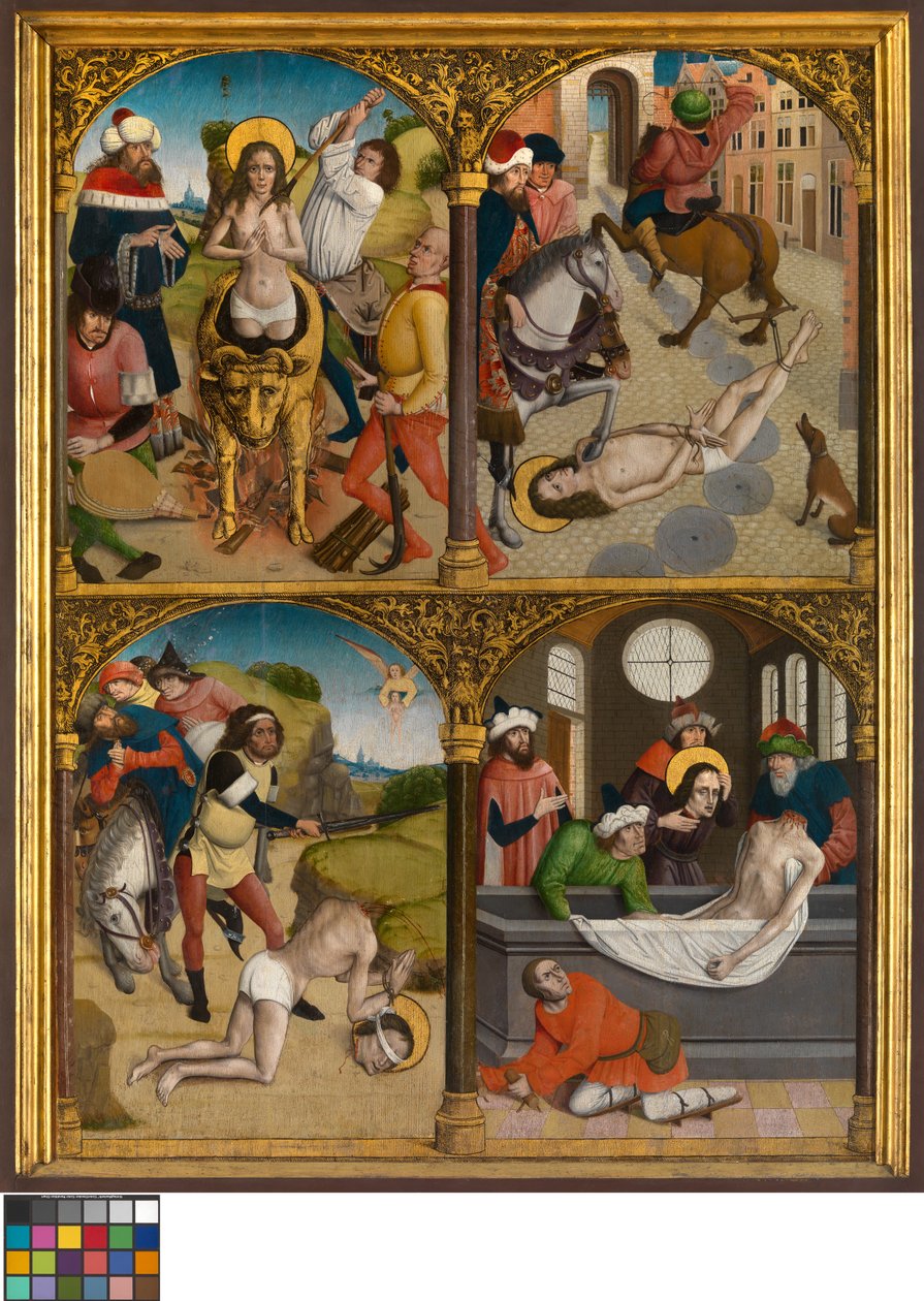Szent György legendája, 1500-10 körül (olaj, tábla) alkotó: Master Bruges