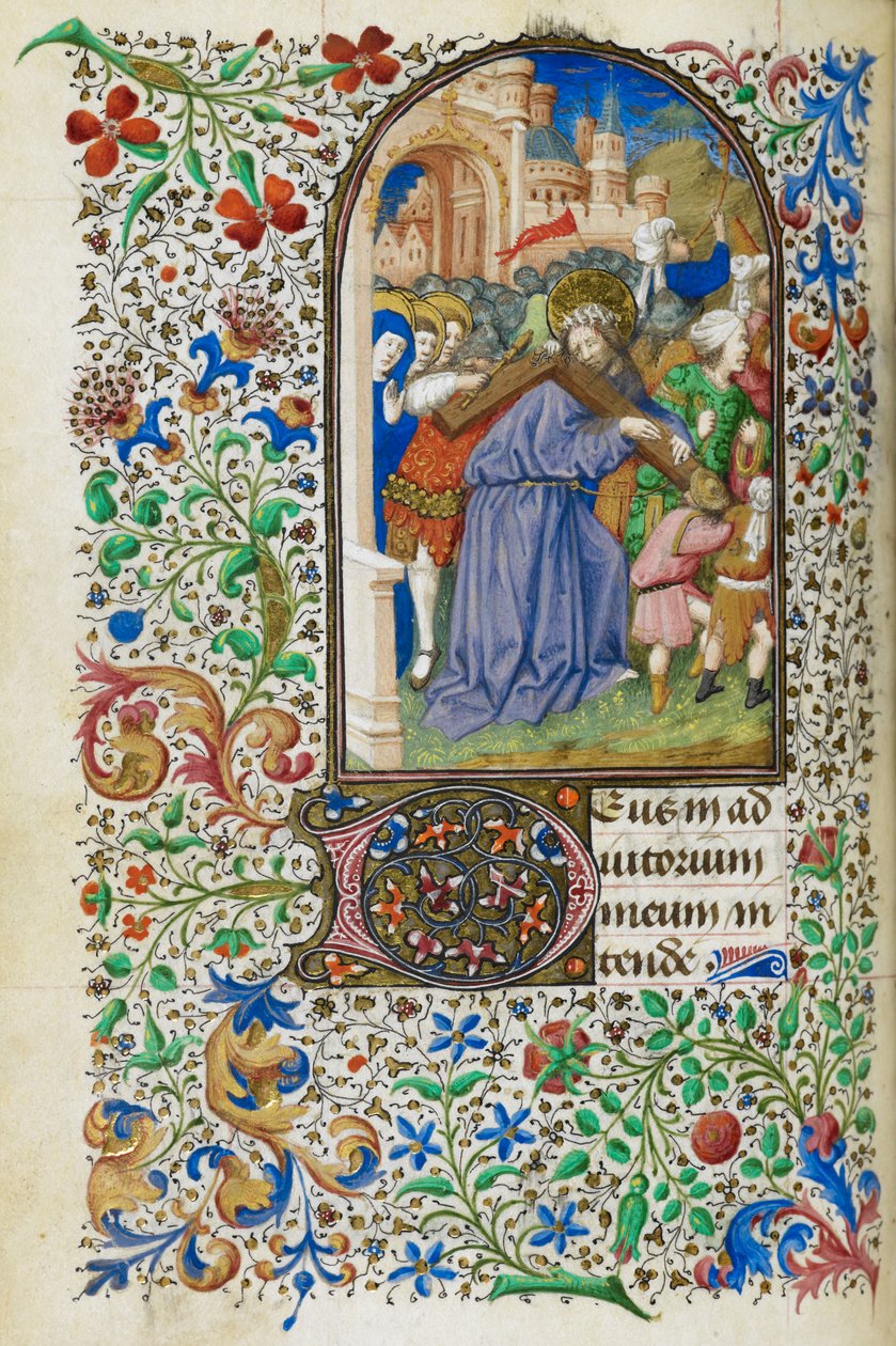 Órakönyv Jean de Dunois számára, f.136v, 1436-50 körül (illuminált kézirat) alkotó: Master Dunois