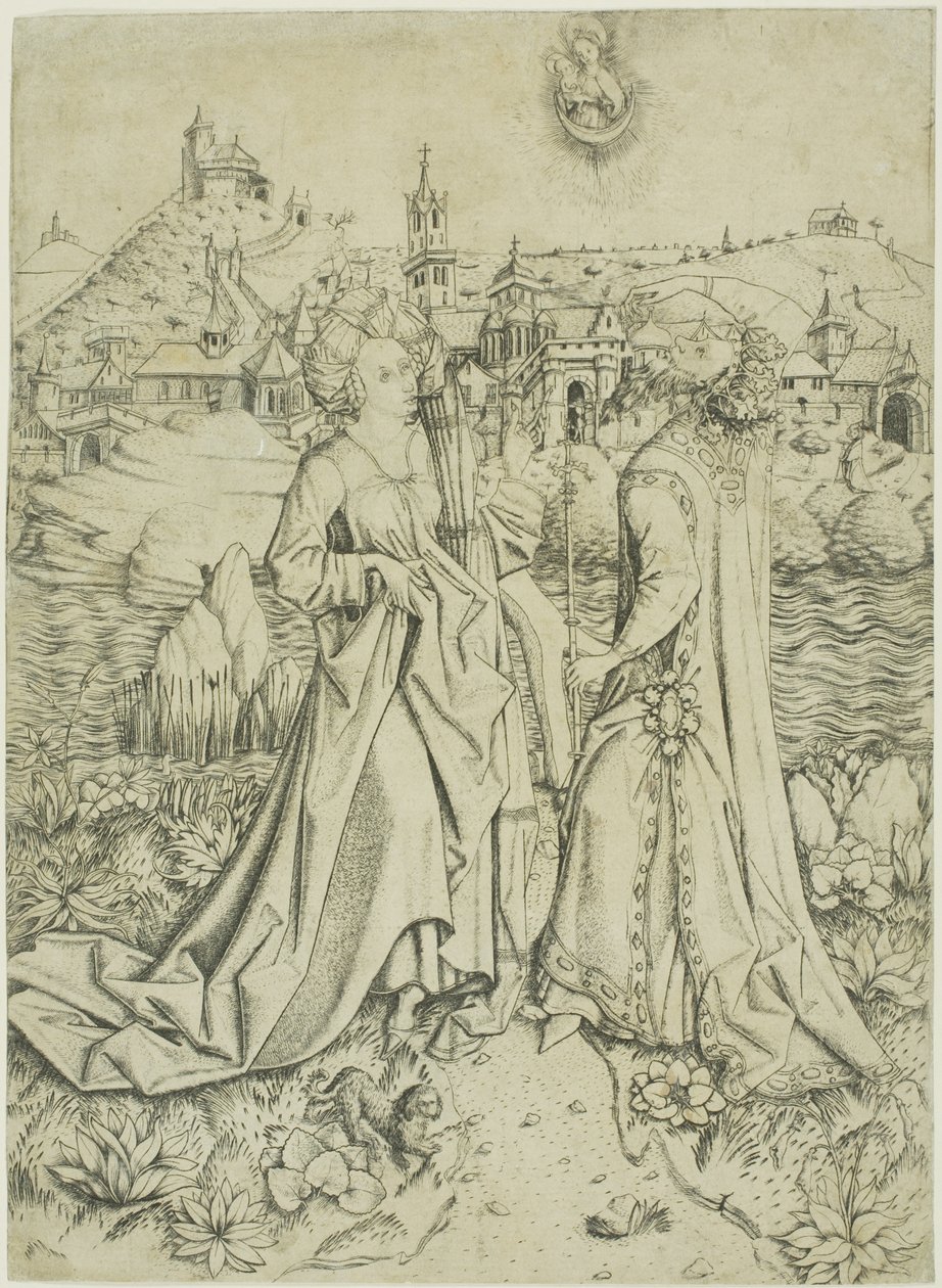 Augustus és a Szibilla alkotó: Master E.S.