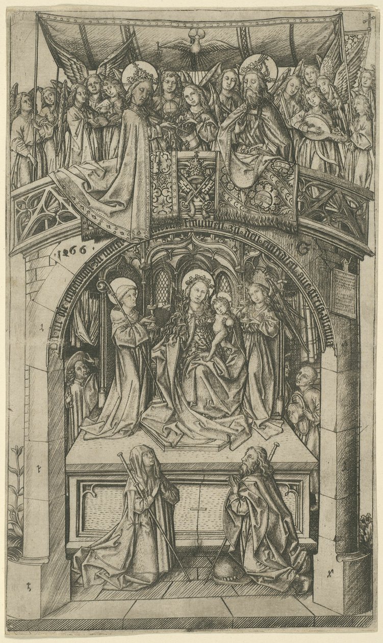 A nagy Einsiedeln Madonna alkotó: Master E.S.