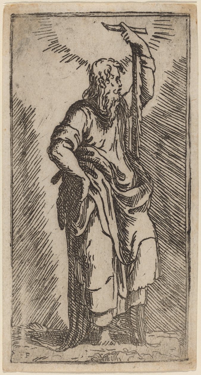 Szent Simon alkotó: Master F.P. after Parmigianino