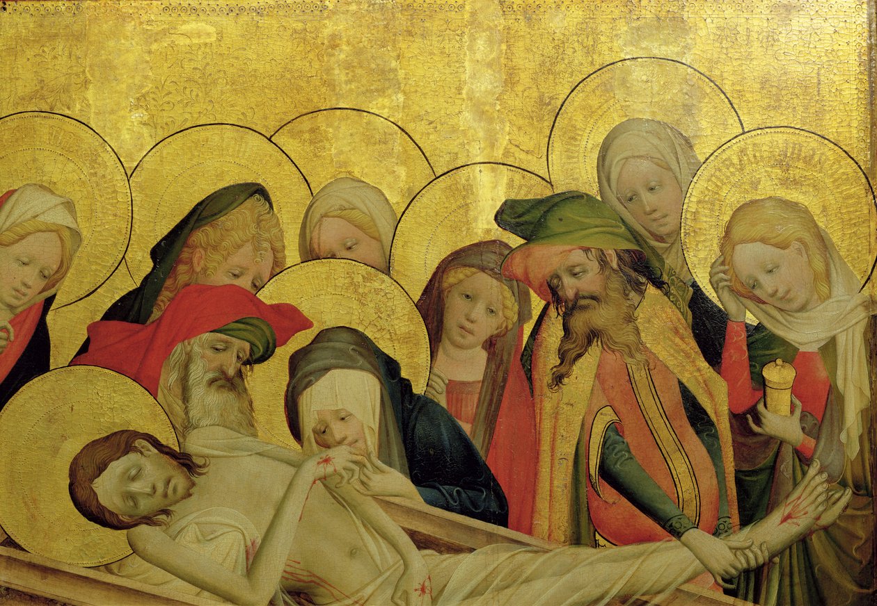 A síremlék, a hamburgi Szent János-templom Szent Tamás-oltárának táblája, 1424-ben kezdődött (tempera és olaj, tábla) (144552. részlet) alkotó: Master Francke