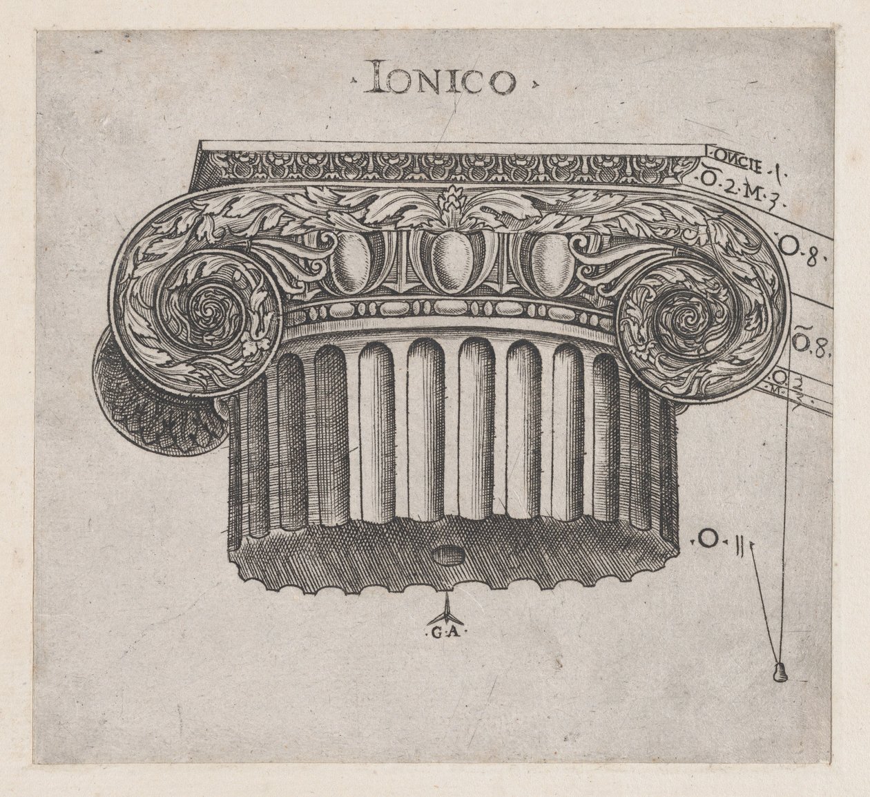 A római pompa tükre: ión főváros, kb. 1537., kb. 1537 alkotó: Master GA