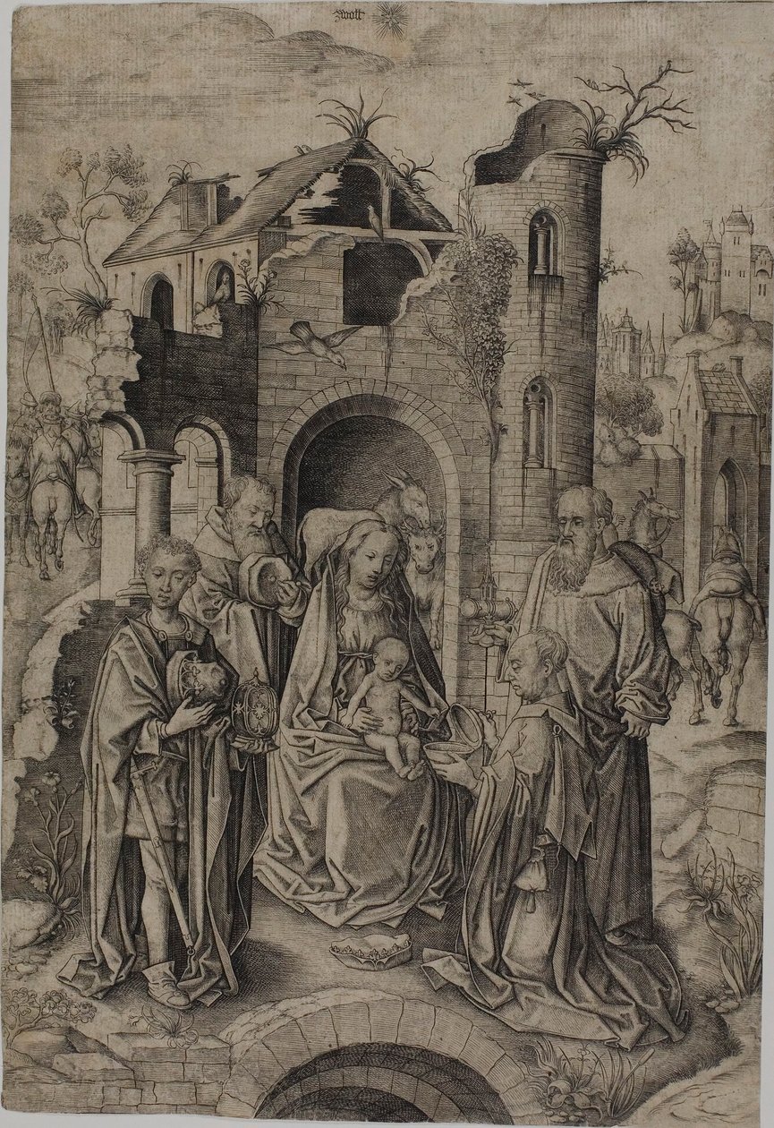 A mágusok imádása alkotó: Master I.A.M. of Zwolle