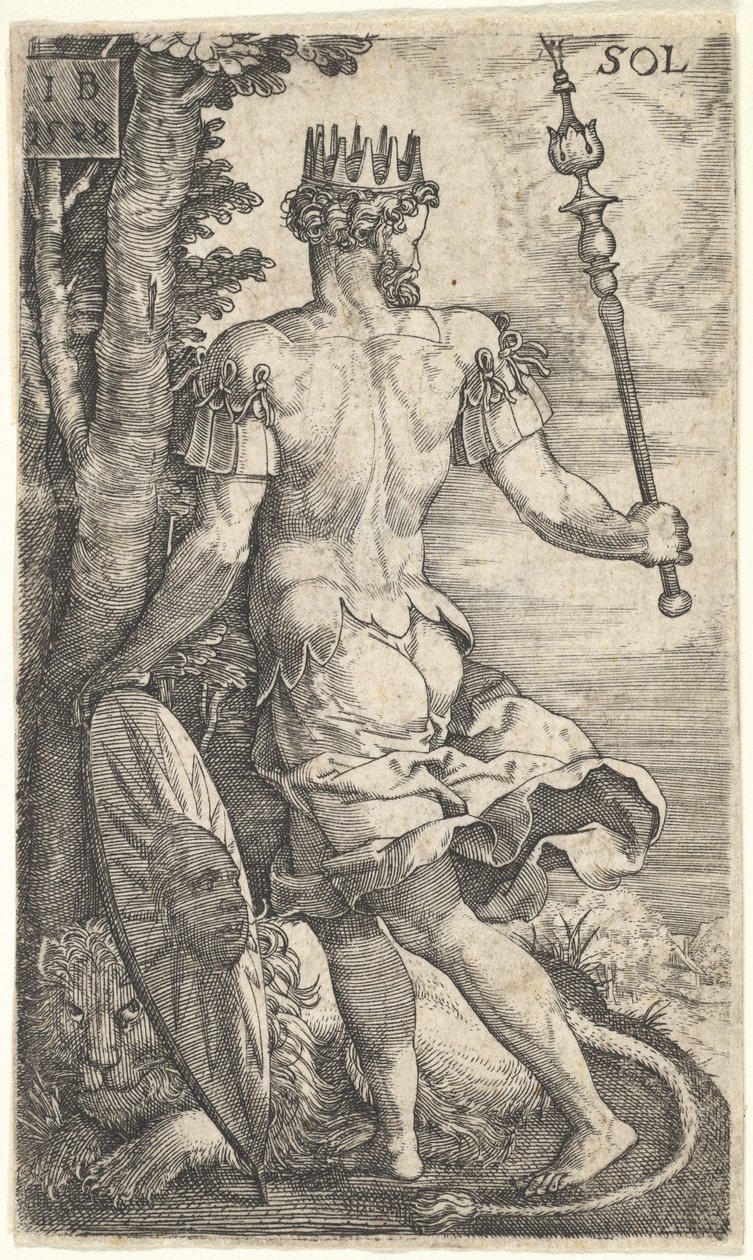 Nap a bolygók felett uralkodó istenekből, 1528. alkotó: Master I.B.