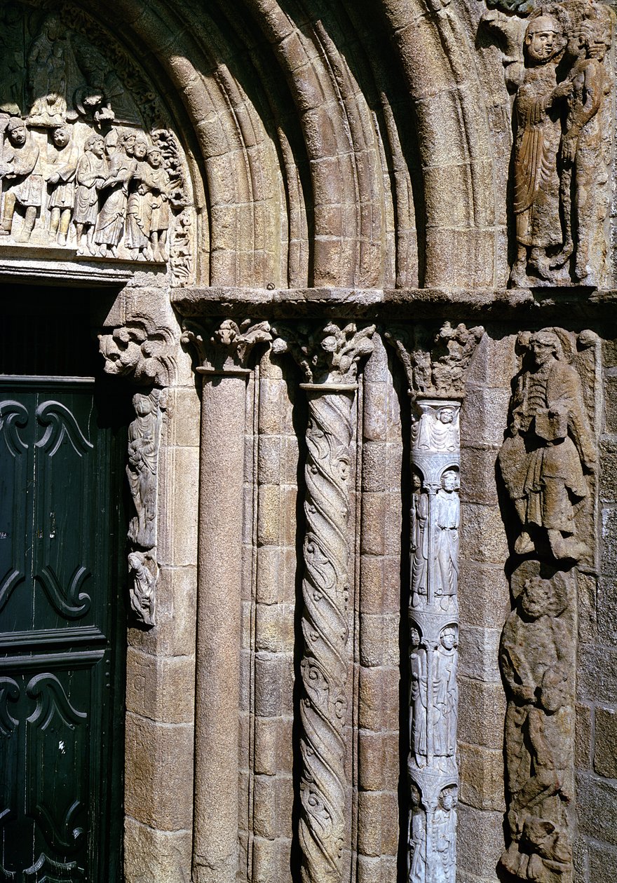 A Portico de las Platerias részlete Vízkereszt és a Passió képeivel alkotó: Master Mateo