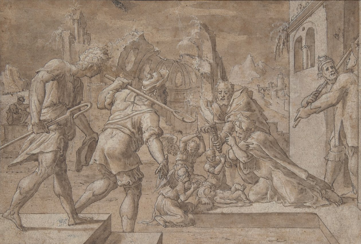 Pásztorok imádása, kb. 1549-50. alkotó: Master Of The Liechtenstein Adoration