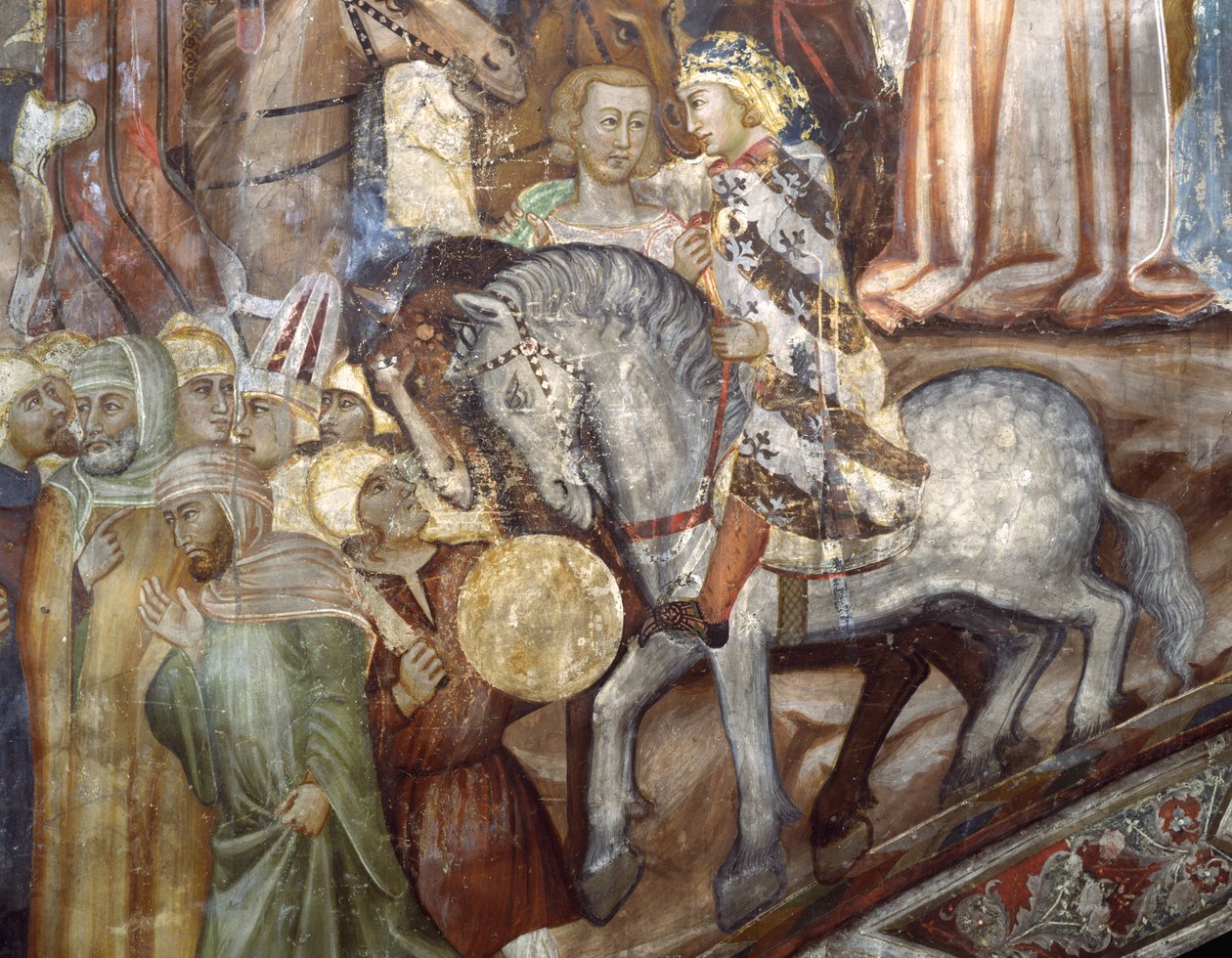 Részlet a keresztre feszítésből alkotó: Master Trecentesco of Sacro Speco School