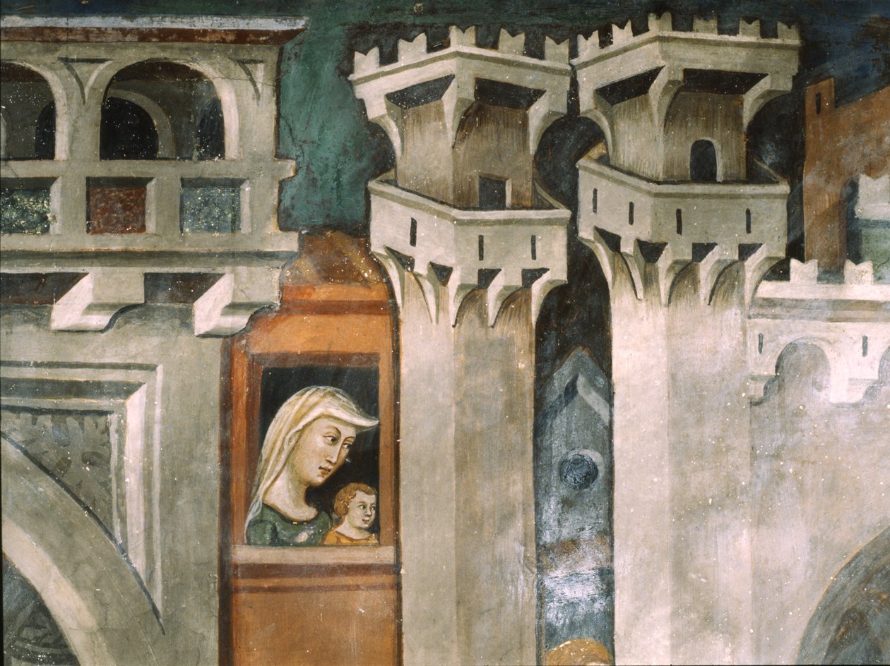Belépés Jeruzsálembe alkotó: Master Trecentesco of Sacro Speco School