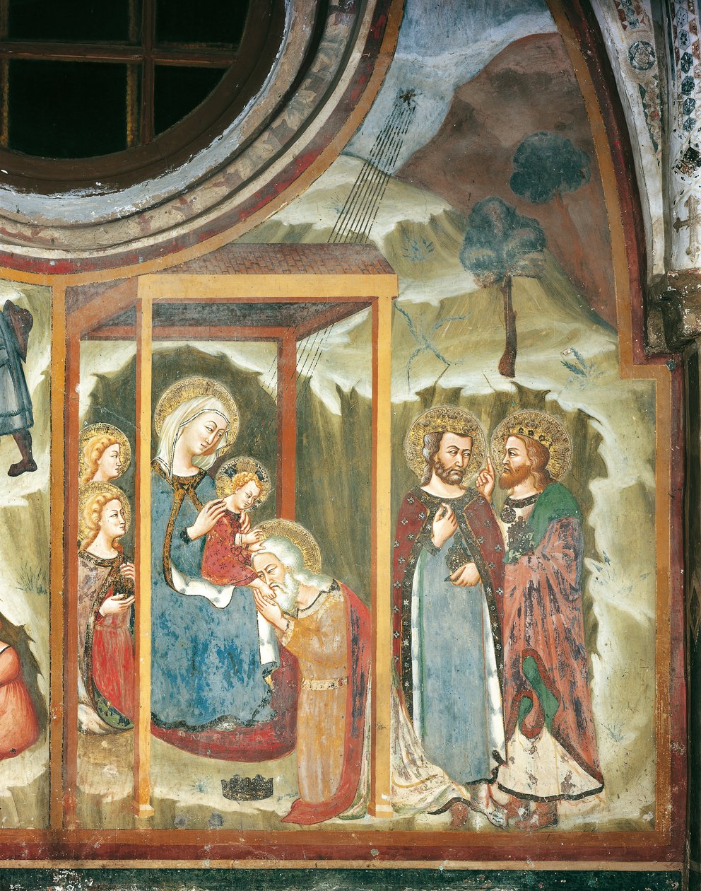 A mágusok imádása (freskó) alkotó: Master Trecentesco of Sacro Speco School