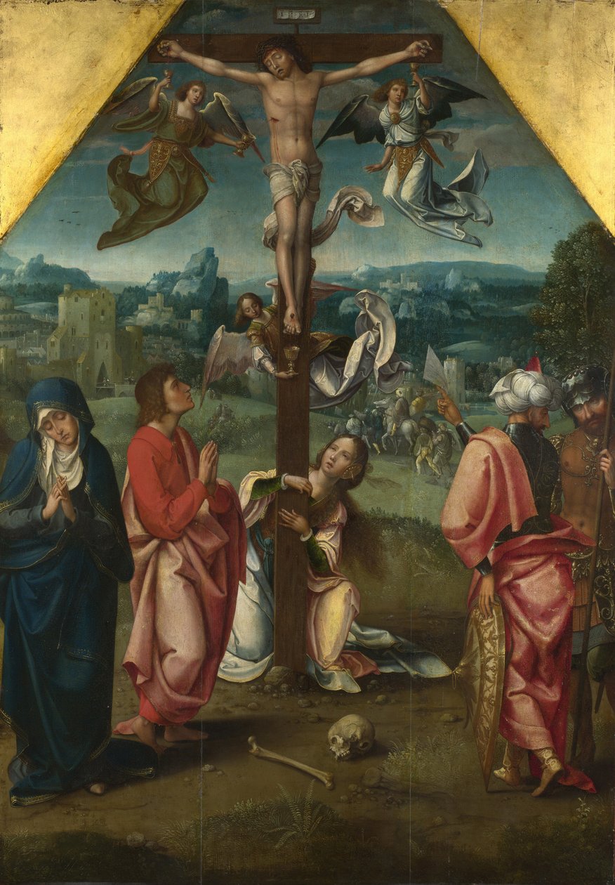 A keresztre feszítés, 1518 körül alkotó: Master of 1518