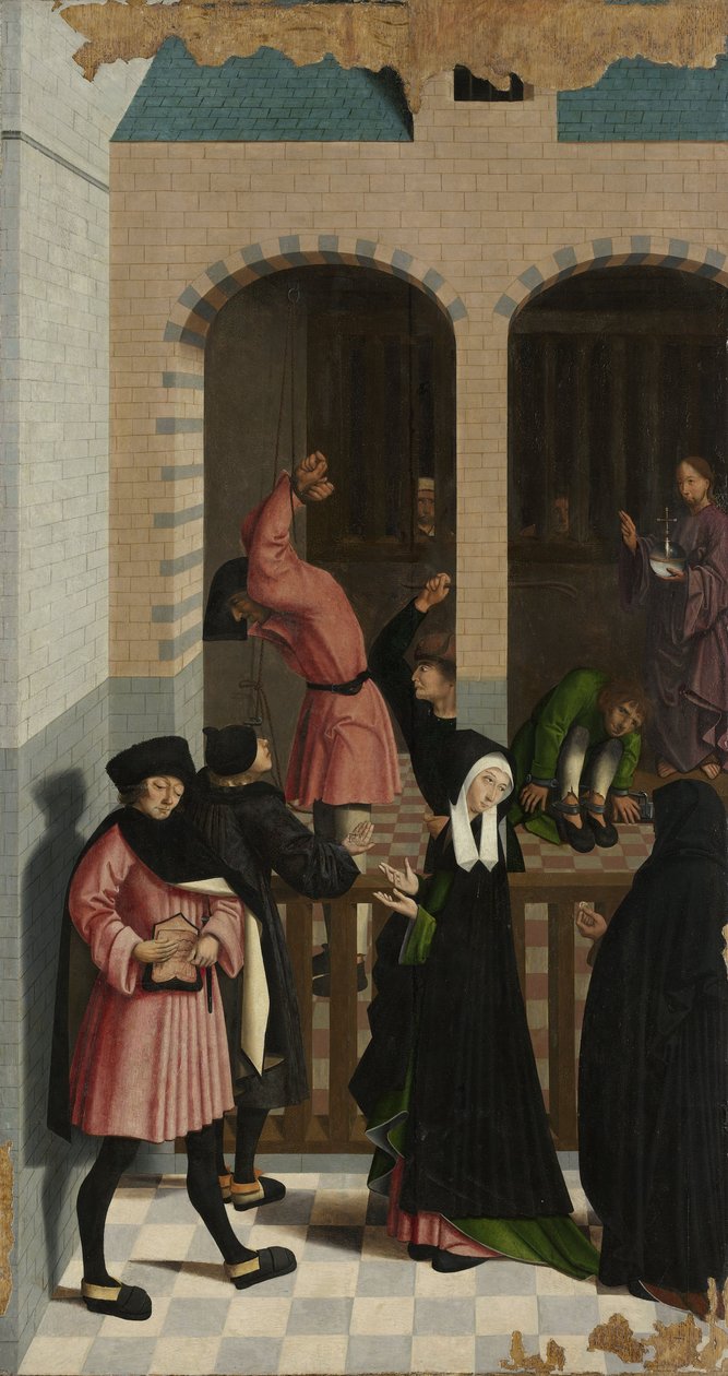 Az irgalmasság hét műve: Szabadító rabok, 1504 alkotó: Master of Alkmaar