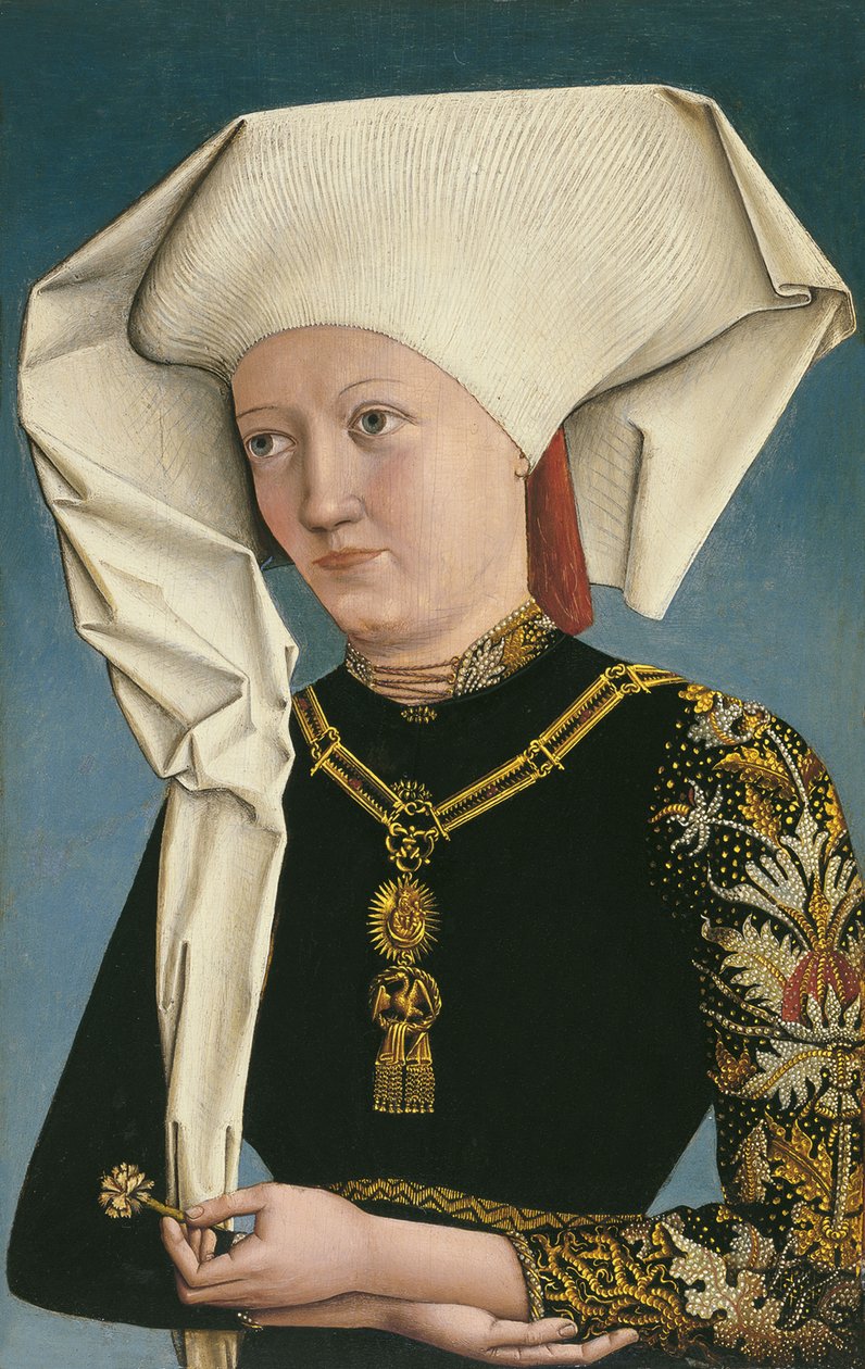 A Hattyúrendet viselő hölgy portréja alkotó: Master of Ansbach