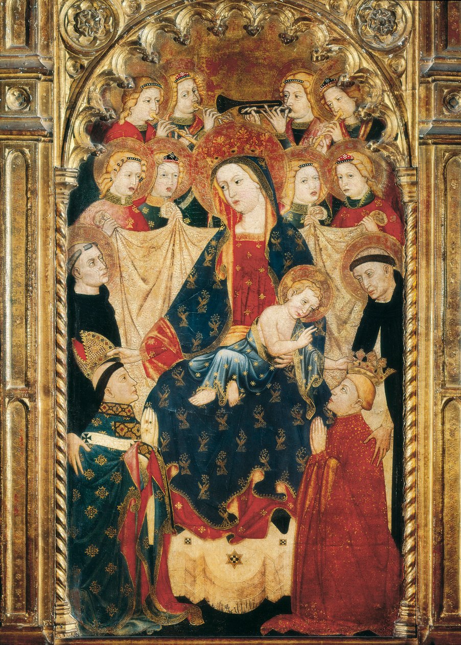 Don Sancho Rojas érsek Szűzanya oltárképe (14-15. század) Részlet. alkotó: Master of Archbishop Don Sancho Rojas