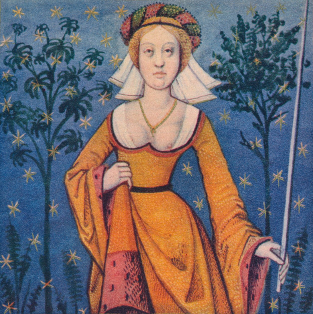 „Flora – a virágok istennője”, 1403, 1939 alkotó: Master of Berry