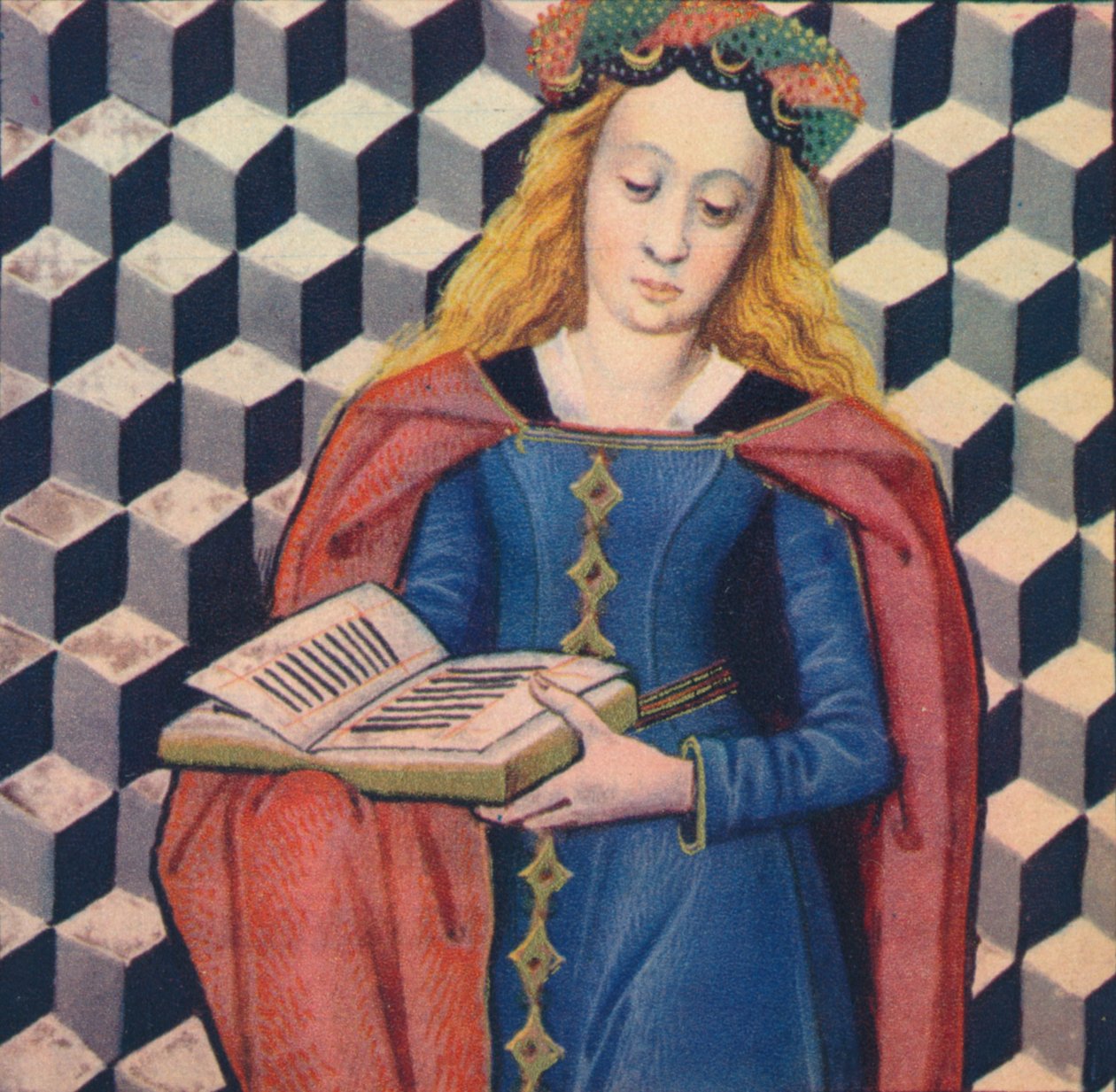 „Gualdrade – Firenzei szobalány”, 1403, 1939 alkotó: Master of Berry
