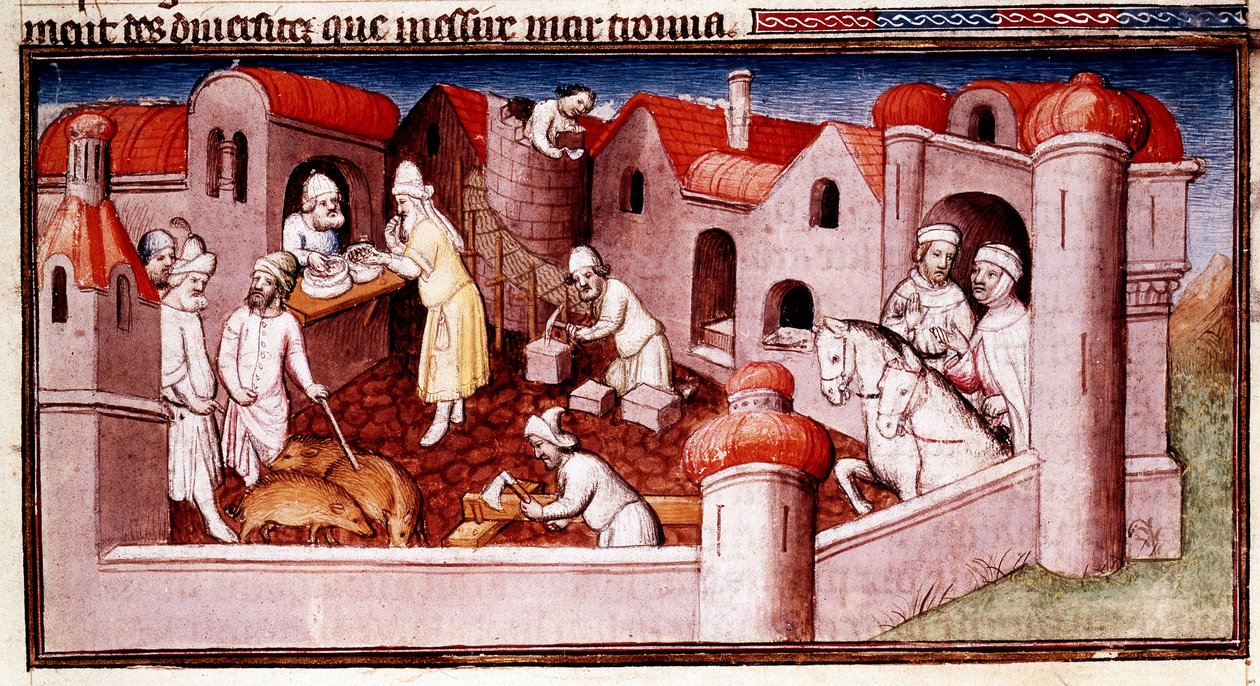 Jelenet Marco Polo Csodák könyvéből..., 15. század eleje alkotó: Master of Boucicaut