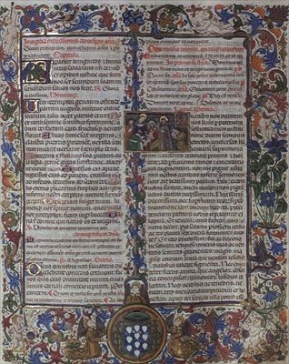 f.130: oldal Montoya püspökének breviáriumából alkotó: Master of Burgo de Osma
