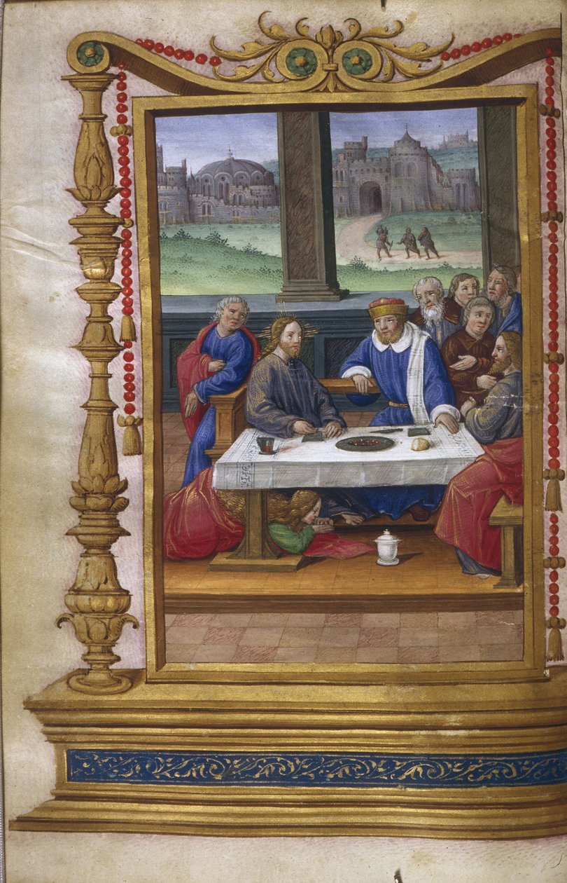 Ünnep Simon farizeus házában, 1500-1550 alkotó: Master of Claude de France