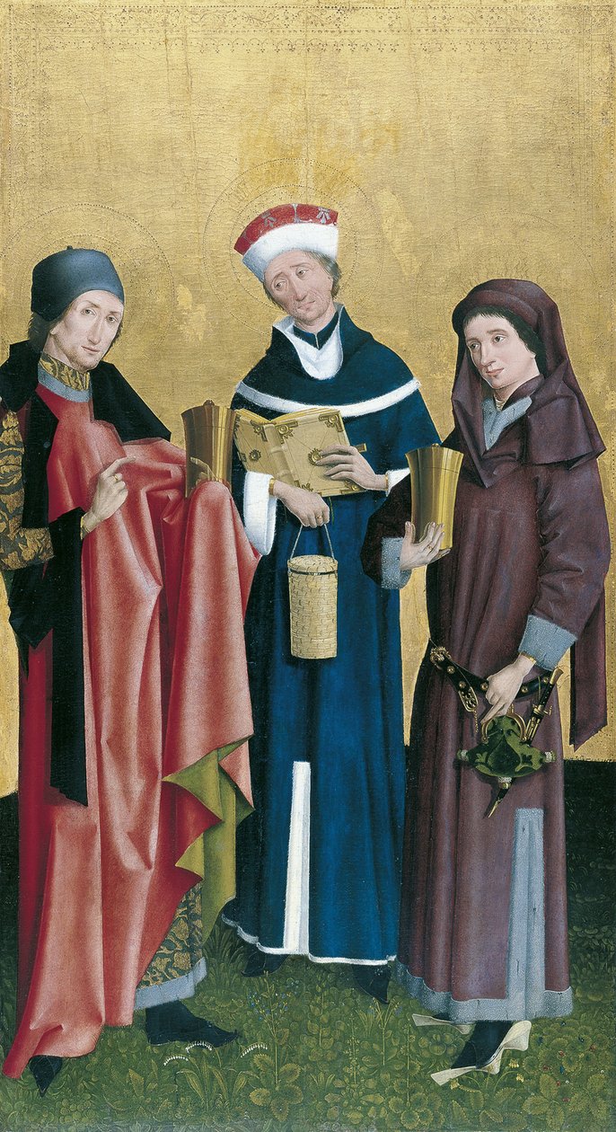 Cosmas, Damian és Pantaleon szentek alkotó: Master of Cologne