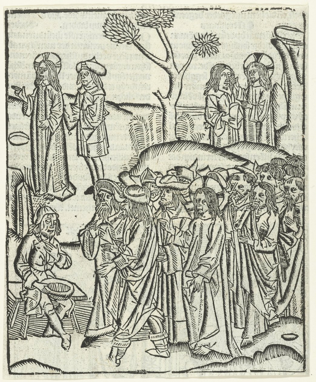 Krisztus meggyógyítja a vak Bartimeust alkotó: Master of Delft (attributed to)