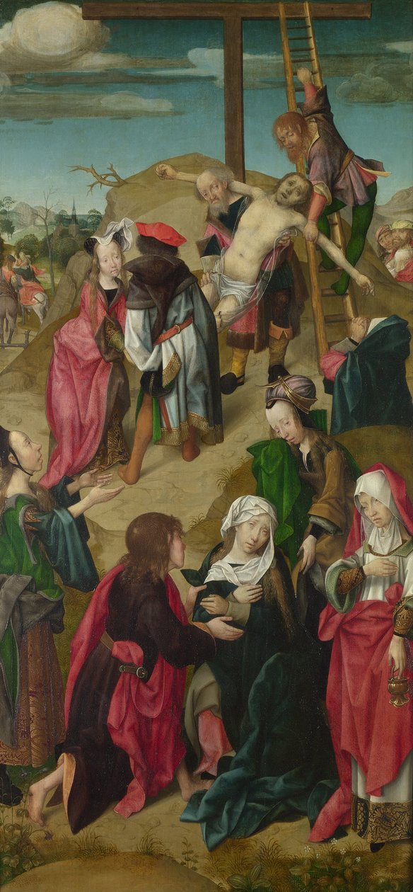 The Deposition Triptichon: Jelenetek Krisztus szenvedéséből, jobb oldali panel, c. 1510 alkotó: Master of Delft