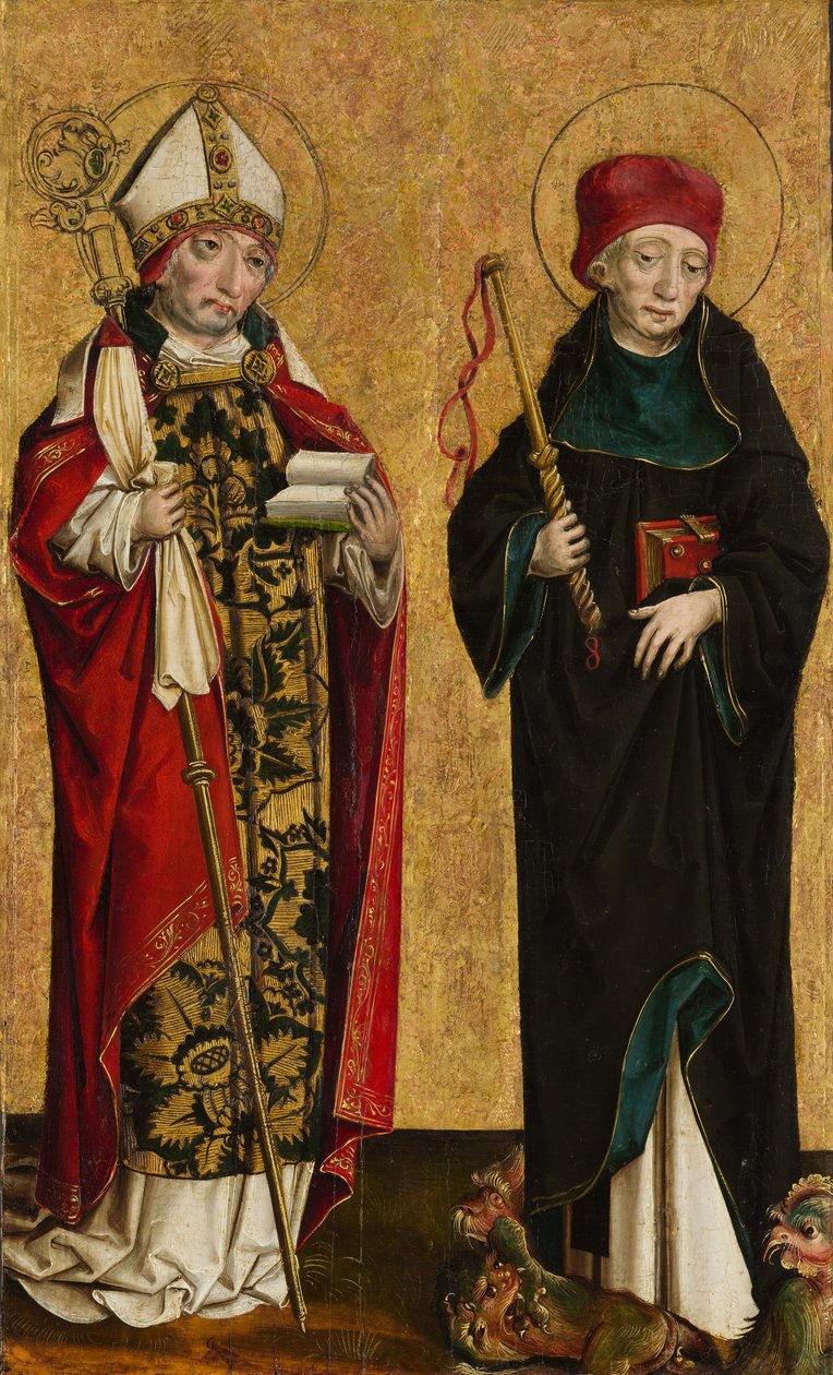 Szent Adalbert és Szent Prokopiusz, kb. 1490-1500. alkotó: Master of Eggenburg