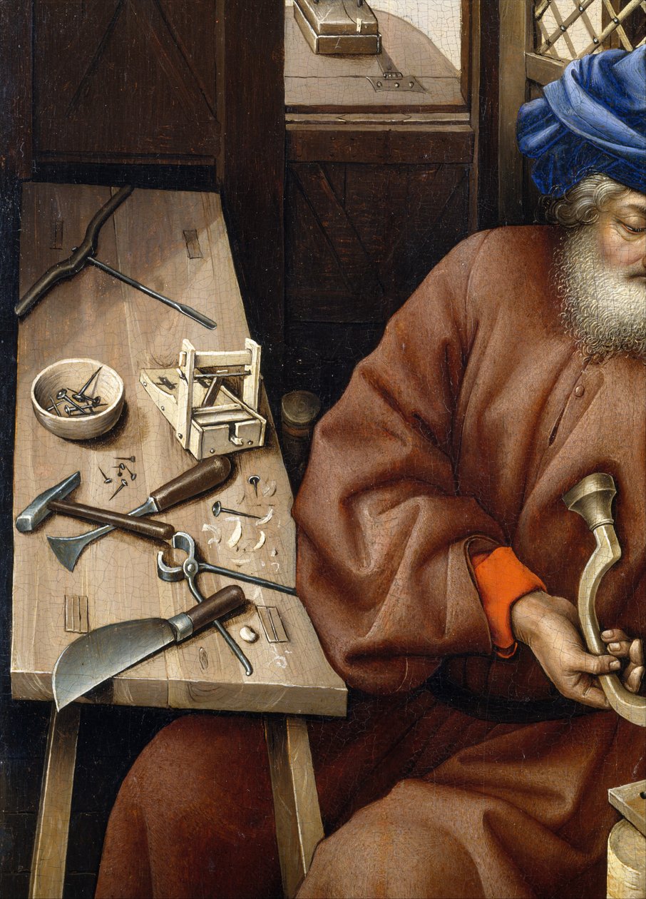 Angyali üdvözlet triptichon (Merode oltárkép), 1427-1432 körül (olaj, tölgy) alkotó: Master of Flémalle
