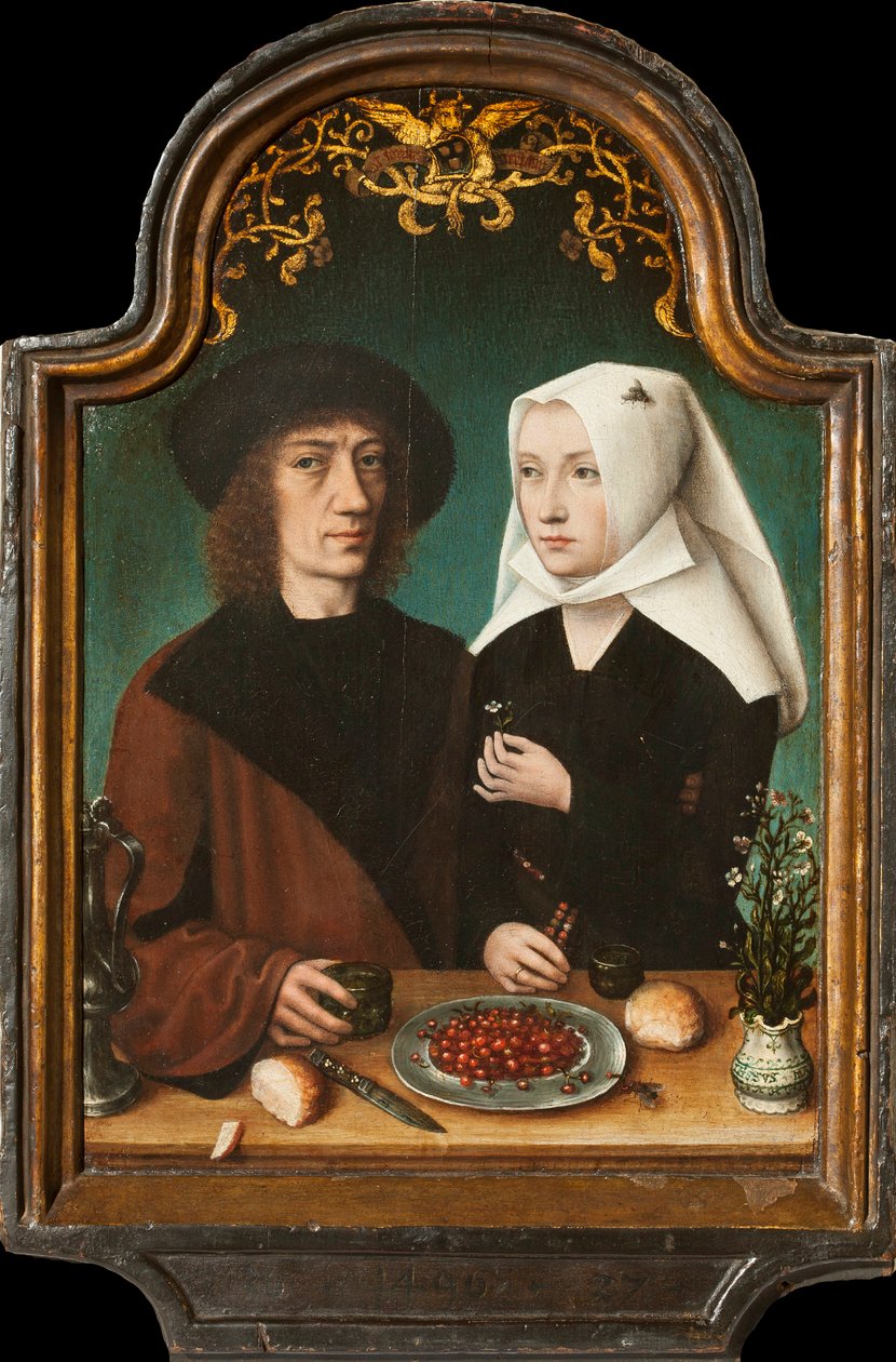 A művész önarcképe feleségével, 1496. alkotó: Master of Frankfurt