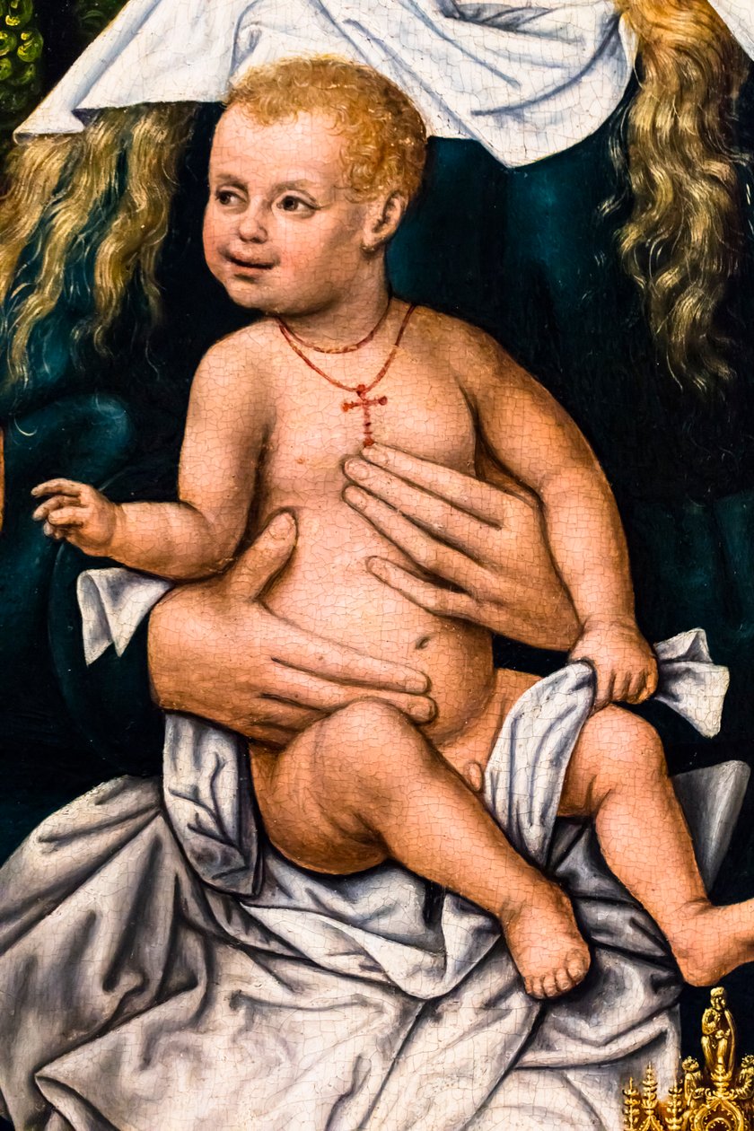 A bölcsek imádása, 1510 körül (Tempera és olaj, fa (tölgyfa)) alkotó: Master of Frankfurt