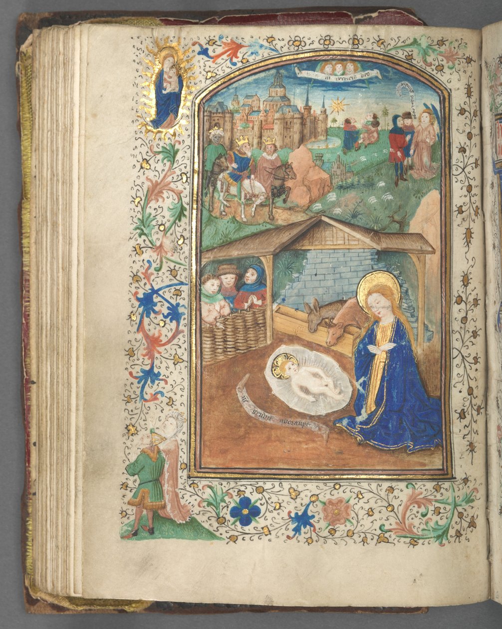 Órakönyv (Utrecht-i használat): fol. 62v, A születésnap alkotó: Master of Gijsbrecht van Brederode