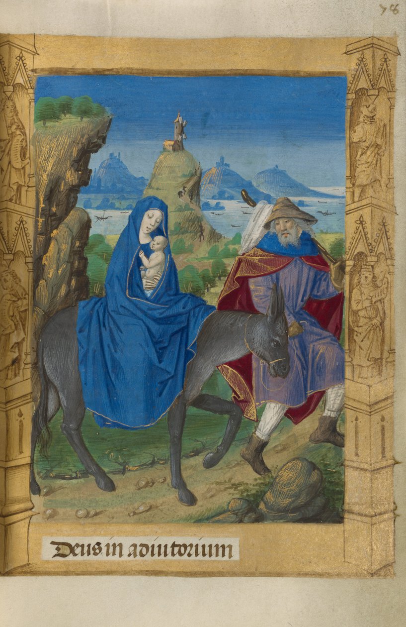Az egyiptomi menekülés alkotó: Master of Guillaume Lambert