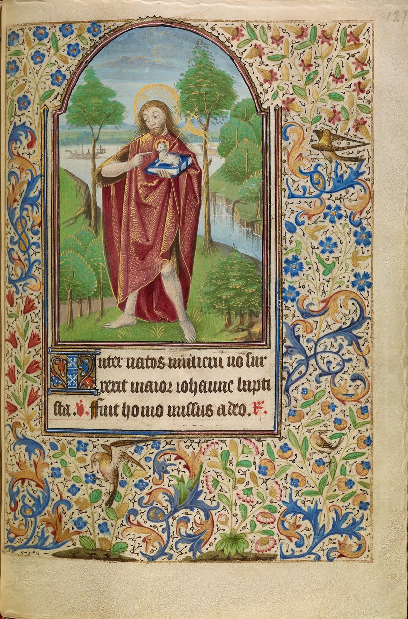 Keresztelő Szent János Isten Bárányára mutatva alkotó: Master of Jacques of Luxembourg