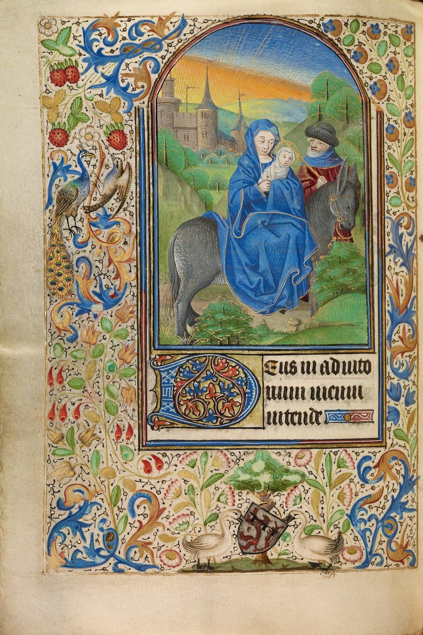 Az egyiptomi menekülés alkotó: Master of Jacques of Luxembourg