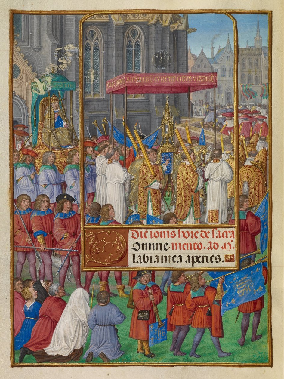 Felvonulás Corpus Christiért alkotó: Master of James IV of Scotland