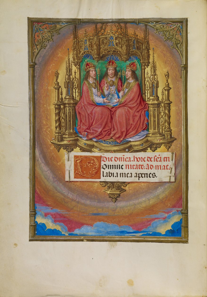A Szentháromság trónolva alkotó: Master of James IV of Scotland