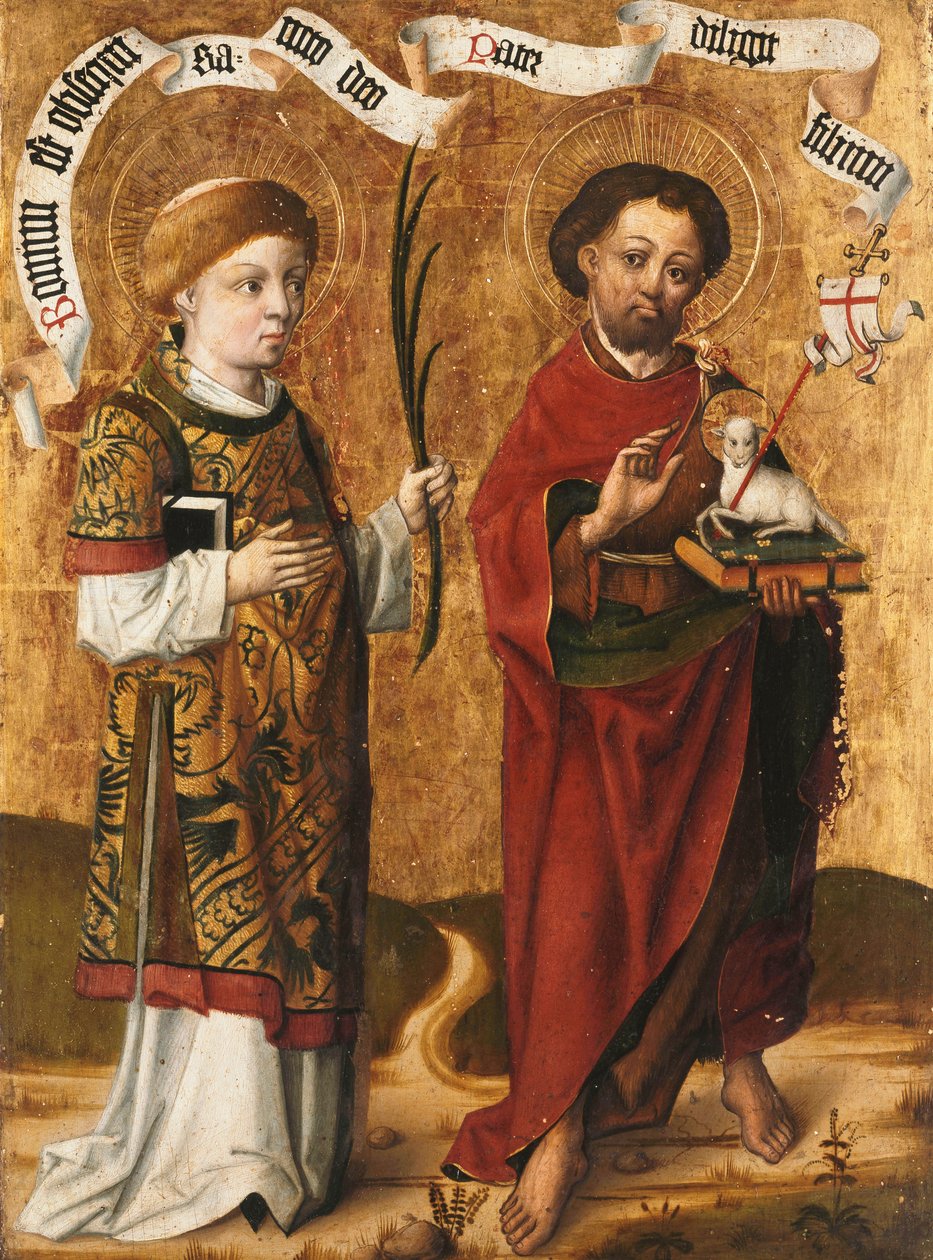 Szent István és Keresztelő János alkotó: Master of Liesborn