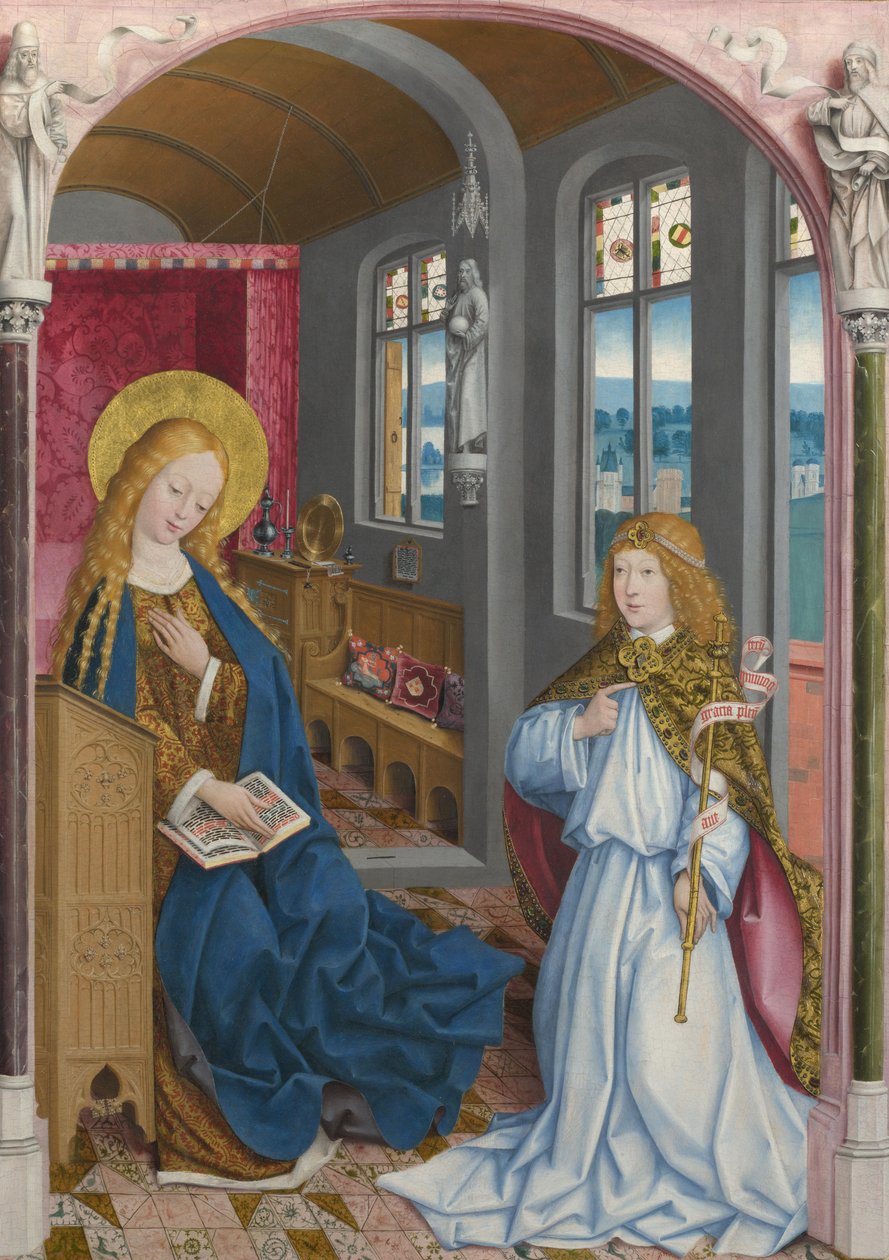 Az Angyali üdvözlet A Liesborn oltárképe, kb. 1470-1480 alkotó: Master of Liesborn